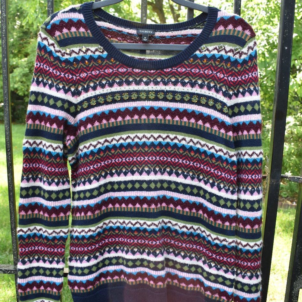 Talbots Embellished Sweater